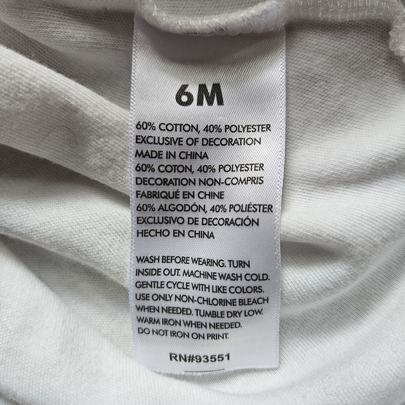 Baby Essentials Baby Girls 4-pc. "Mommy's Girl" Rainbow Clothing Set 6M - Picture 5 of 11